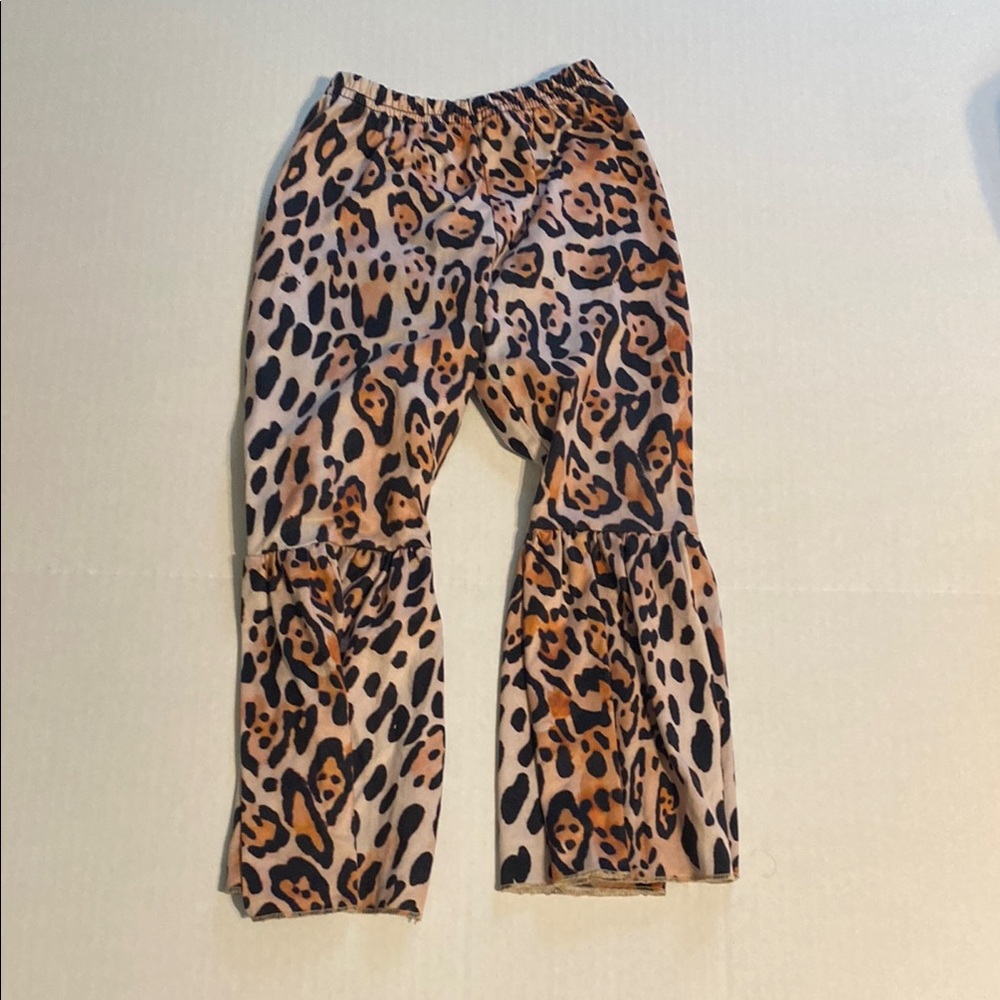 Leopard Print Kids Casual Bottoms